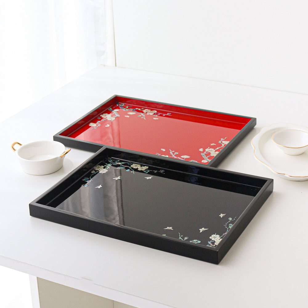 Najeonchilgi Plum Blossom Mother of Pearl Tray