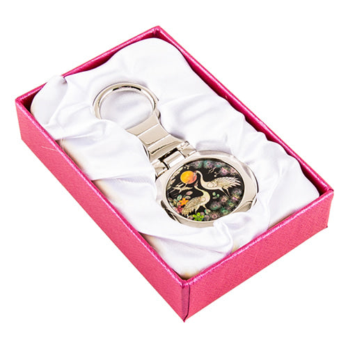 Keyring, Magnet & Hair Tie — Pine & Crane - LV0227