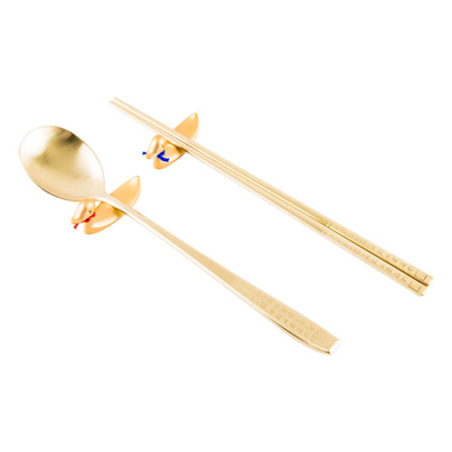 Spoon & Chopstick Set (Gold) - LV0088