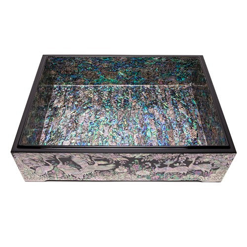 Najeon Chilgi Mother of Pearl Document & Memo Box — Sipjangsaeng by Park In-ho - OF0228