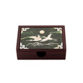 Hanji Mother-of-Pearl Business Card Box — Cloud & Crane — Green