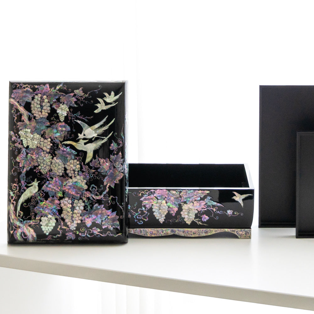 Najeon Chilgi Mother of Pearl Document & Memo Box - OF0215