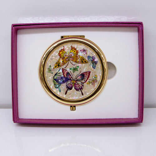 Najeon Chilgi Hand Mirror & Medicine Case — Butterfly - LV0014