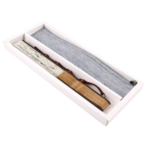 Large Silk & Ramie Hand Fan - FN0031