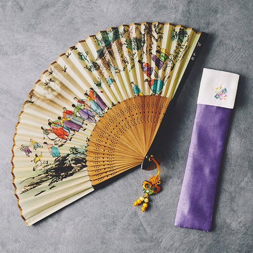 Silk & Ramie Hand Fan - FN0024