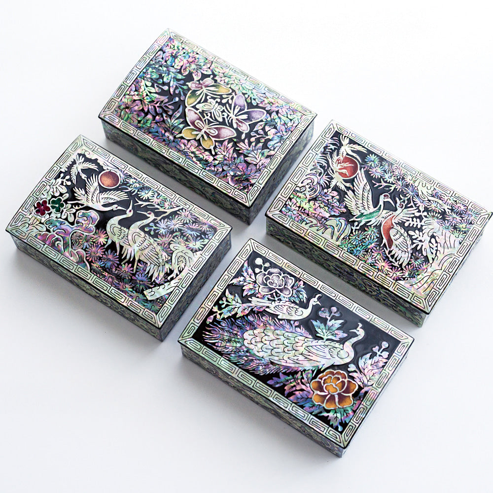 Najeon Chilgi Mother of Pearl Business Card Holder — Pine & Crane - OF0002