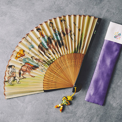 Silk & Ramie Hand Fan - FN0018