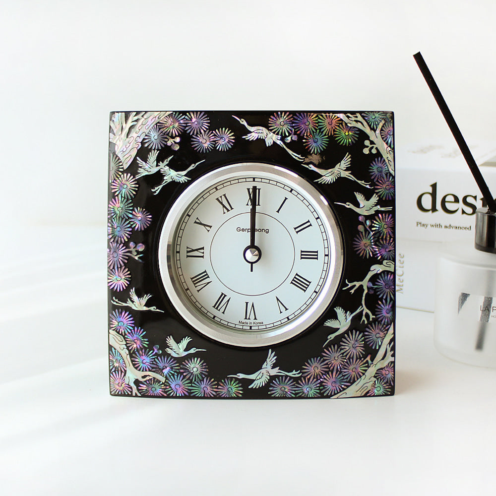 Najeonchilgi Longevity Crane Desk Dragon Clock