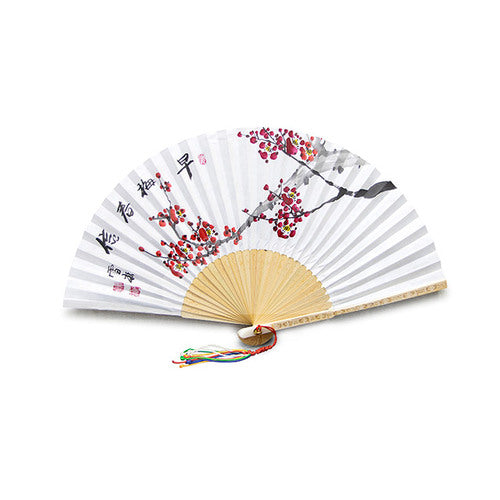 Hanji Traditional Fan — Plum Blossom - FN0085