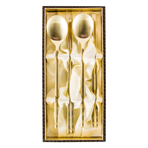Spoon & Chopstick Set (Gold) - LV0087