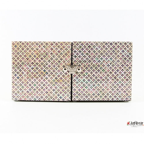 Seven Treasures Motif Good Luck Double LiddedJewelry Box (Large, Medium) - by by Park In-ho