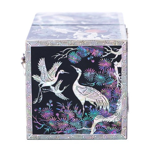 Crane & Pine PhoenixRing Double LiddedJewelry Box (Black) - by Yoo Chang-geun