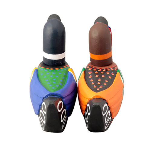 Small Wooden Mandarin Duck - DE0138