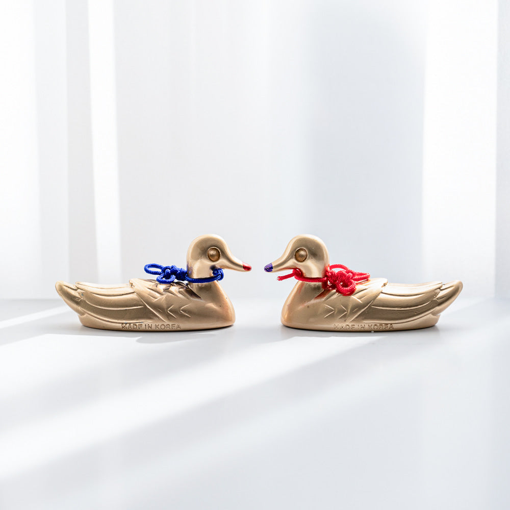 Wooden Mandarin Duck — Mandarin Duck (Gold) - DE0156