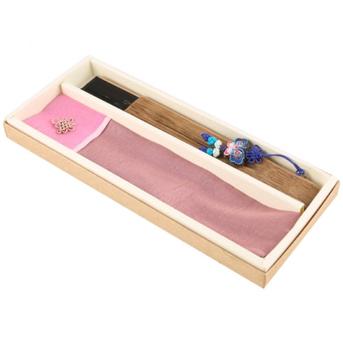 Silk & Ramie Hand Fan — Tiger - FN0046