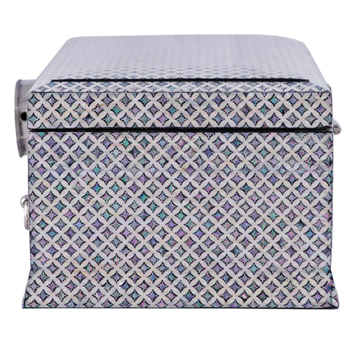 Seven Treasures Pattern (Diamond)Pattern 2-Drawer Left Jewelry Box- by Park In-ho