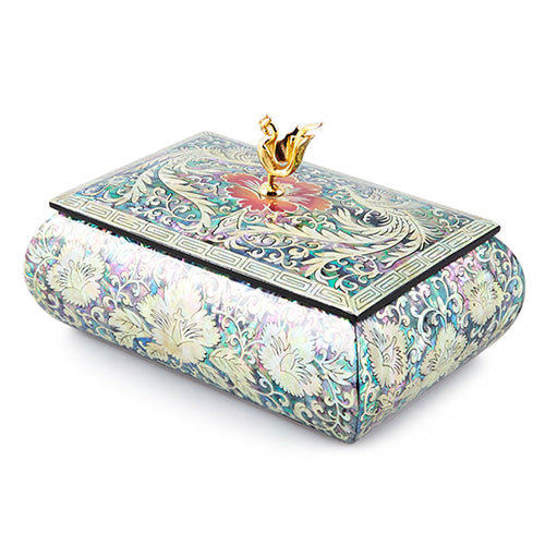 Najeon Chilgi Mother of Pearl Business Card Holder — Phoenix by Kwak Jang-sun - OF0007