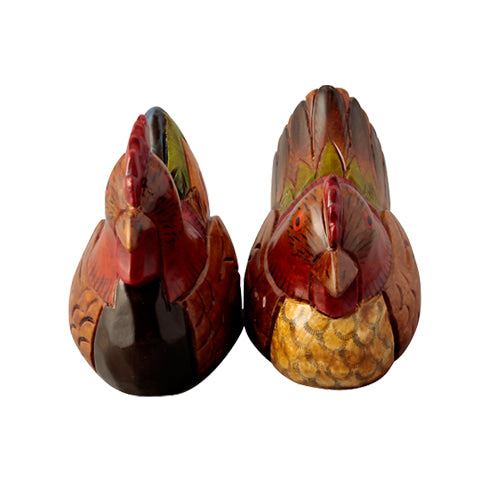 Small Wooden Mandarin Duck - DE0150