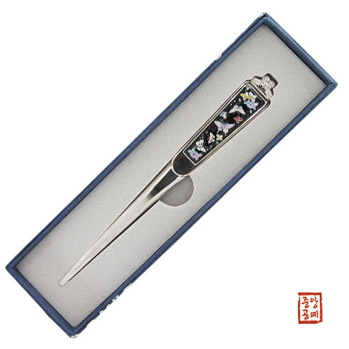Najeon Chilgi Mother of Pearl Ballpen & Letter Opener — Butterfly - OF0062