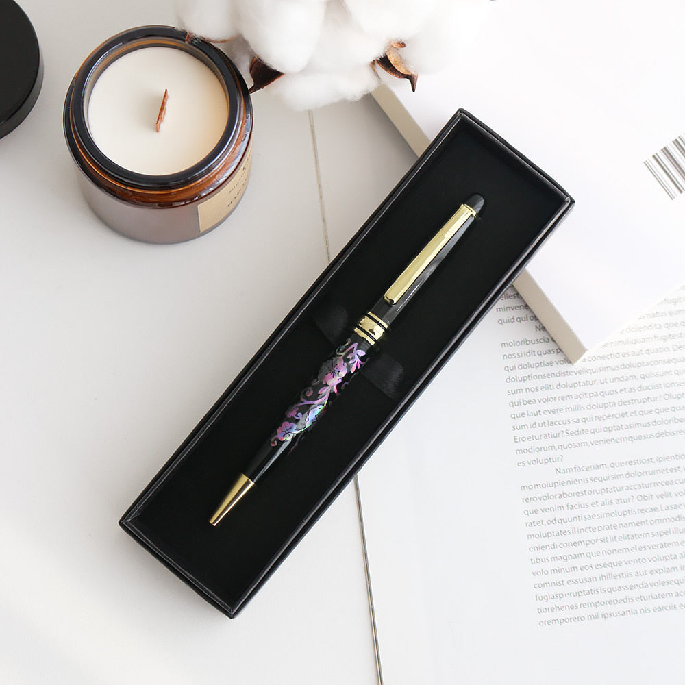 Premium Mother of Pearl Pen Plum Blossom