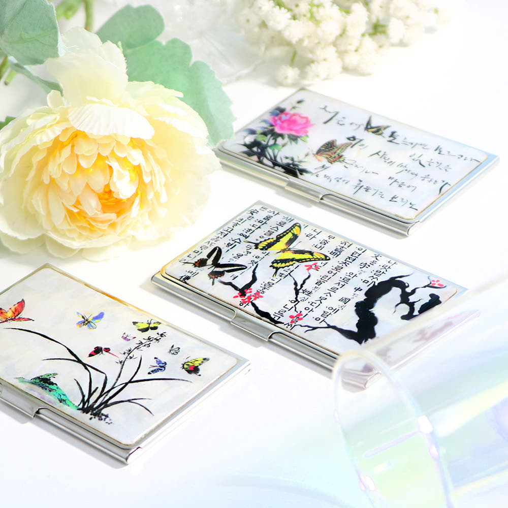 Najeon Business Card Case Mother of Pearl Business Card Case