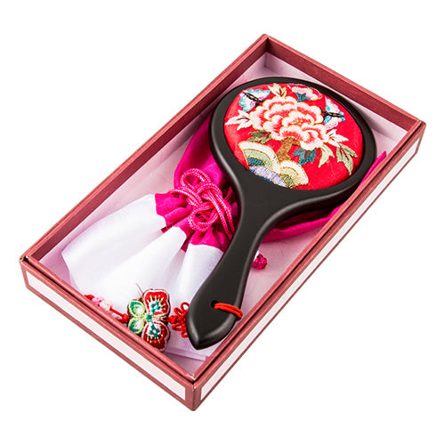 Najeon Chilgi Hand Mirror & Medicine Case (Red) - LV0024