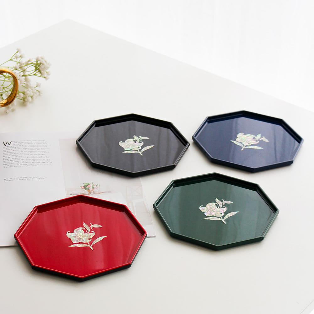 Color Najeonchilgi Mother of Pearl Tray Ottchil Lacquer Tray