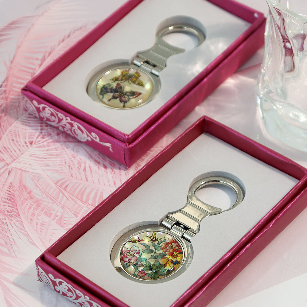 Najeonchilgi Mother of Pearl Keyring Keyring (Round)K