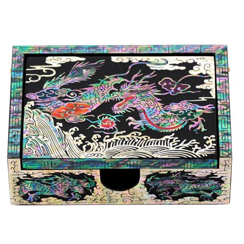 Najeon Chilgi Mother of Pearl Business Card Holder — Pine & Crane by 오명호 - OF0014