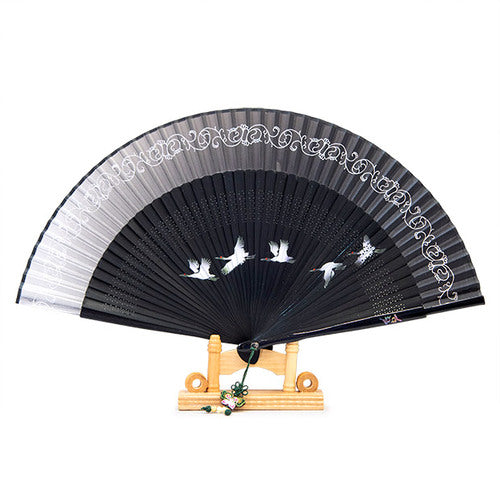 Silk & Ramie Hand Fan (Pink) - FN0008