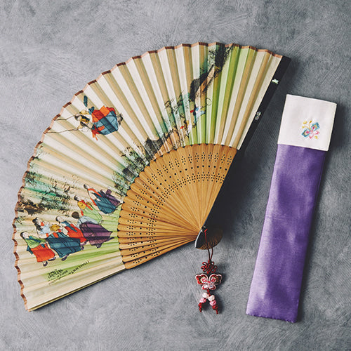 Silk & Ramie Hand Fan - FN0062
