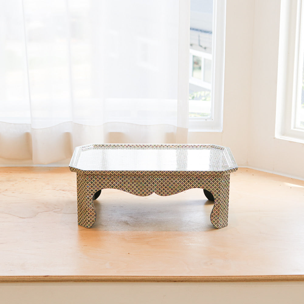 Najeonchilgi Joseon Style Rectangular Mini Lacquer Table, 36 cm