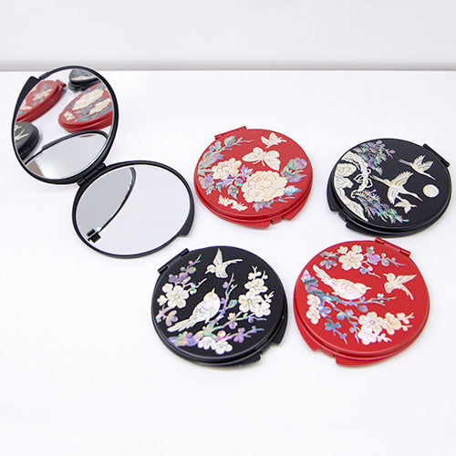 Najeon Chilgi Hand Mirror & Medicine Case — Peony - LV0019