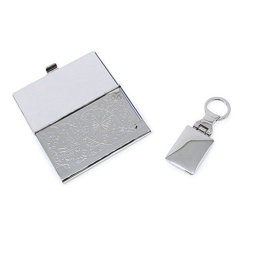 Najeon Chilgi Mother of Pearl Business Card Case Set — Butterfly - OF0154