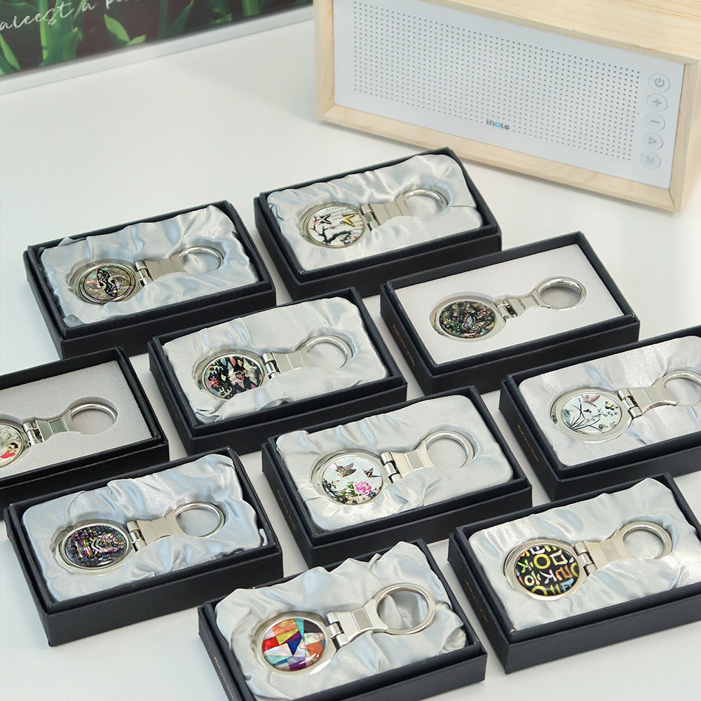 Najeonchilgi Mother of Pearl Keyring Keyring (Round)N