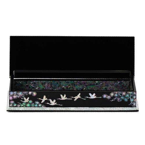 Small Najeon Chilgi Mother of Pearl Pen & Pencil Holder — Pine - OF0034