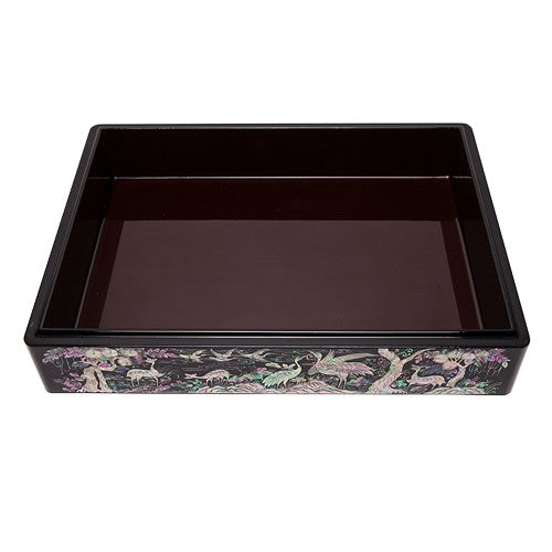 Najeon Chilgi Mother of Pearl Document & Memo Box — Pine & Crane - OF0226