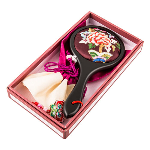 Najeon Chilgi Hand Mirror & Medicine Case (Brown) - LV0028