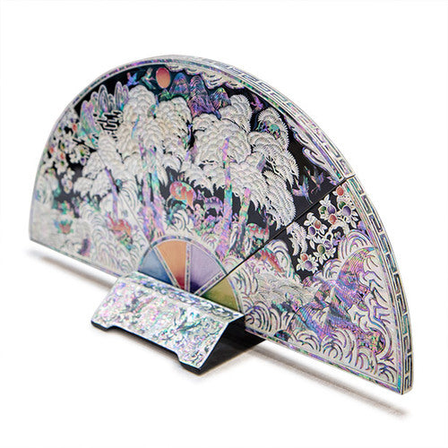 Medium Najeon Chilgi Mother of Pearl Folding Screen by 오명호 - DE0010