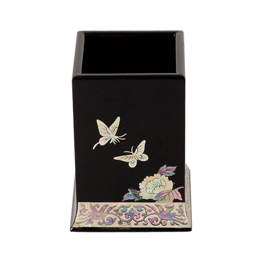 Najeon Chilgi Mother of Pearl Pen & Pencil Holder — Butterfly - OF0048