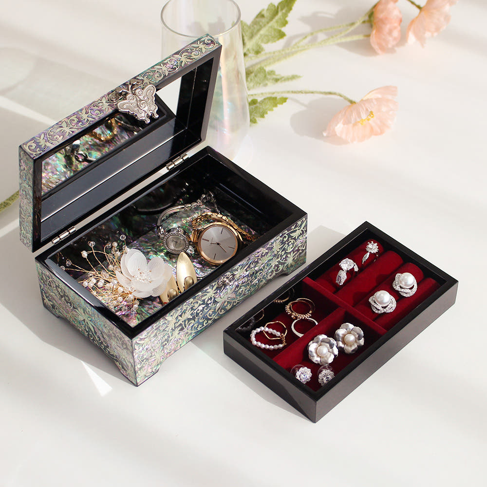 Masterpiece Najeonchilgi Premium Jewelry Box Yedan Wedding Gift Box Keepsake Ring Box