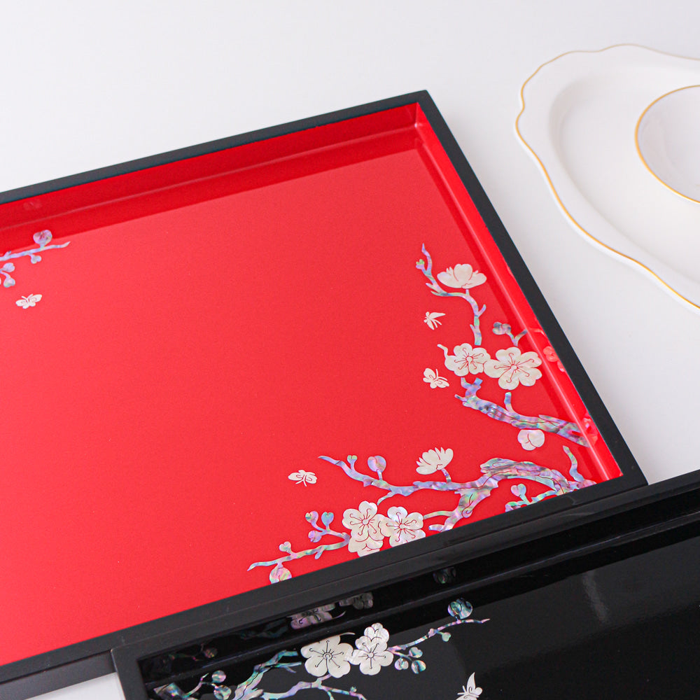 Najeonchilgi Plum Blossom Mother of Pearl Tray