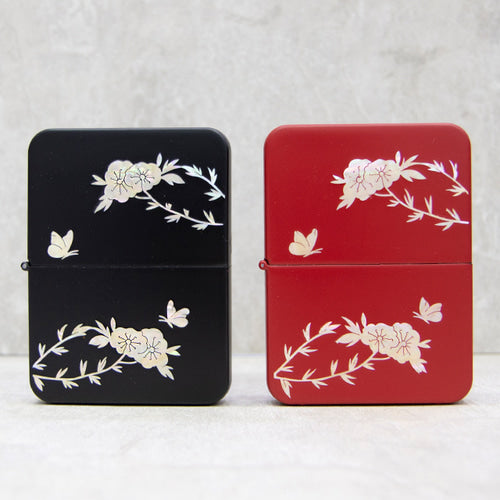 Nail Clipper Set — Plum Blossom (Black) - LV0131