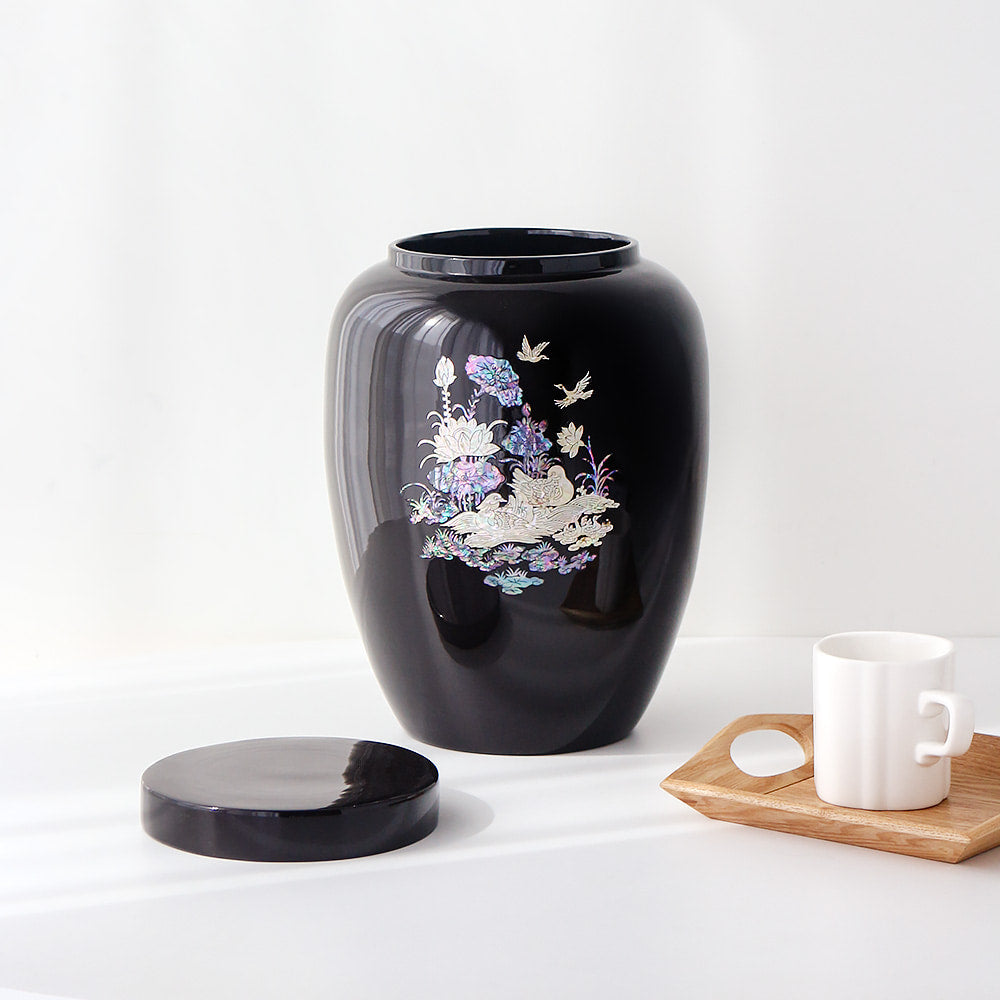 Najeonchilgi Lotus Mandarin Duck Bamboo Mother of Pearl (Interior Ottchil Lacquer) 4kg