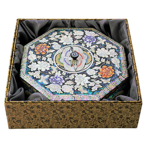 Peony Crane & Pine Nine-Compartment Box - by by Park In-ho
