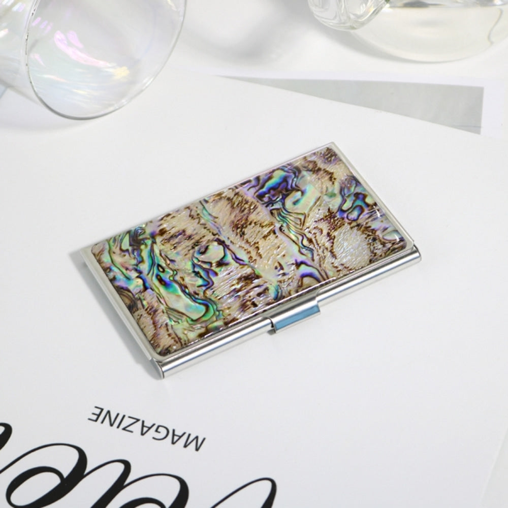 Najeon Marbled Pattern Business Card Case M