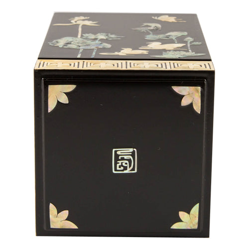 Najeon Chilgi Mother of Pearl Pen & Pencil Holder — Lotus - OF0046