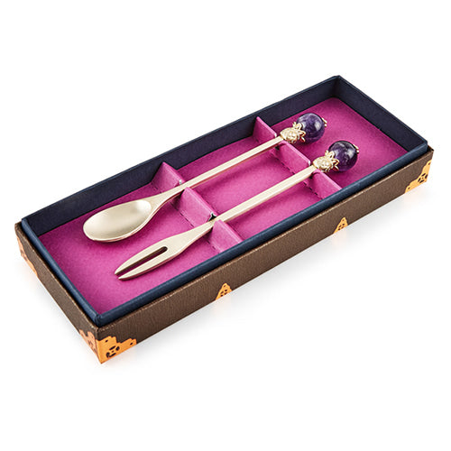Spoon & Chopstick Set (Purple) - LV0097