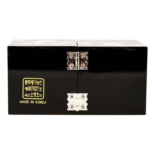 Glossy Butterfly Double Lidded Mother of Pearl Jewelry Box (Oh Myung - Ho)