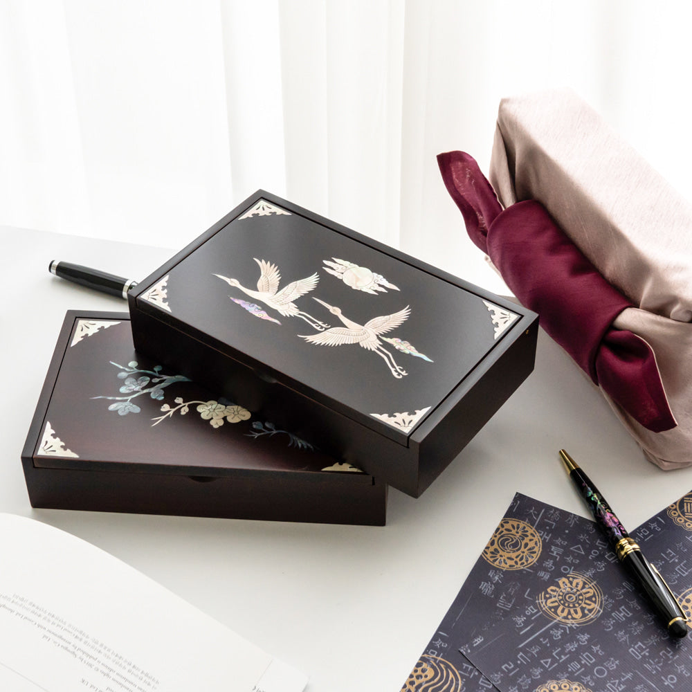 Najeon Chilgi Mother of Pearl Document & Memo Box - OF0214